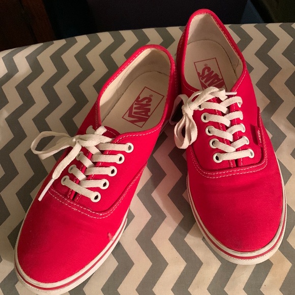 Vans Shoes - Vans red tennis shoes